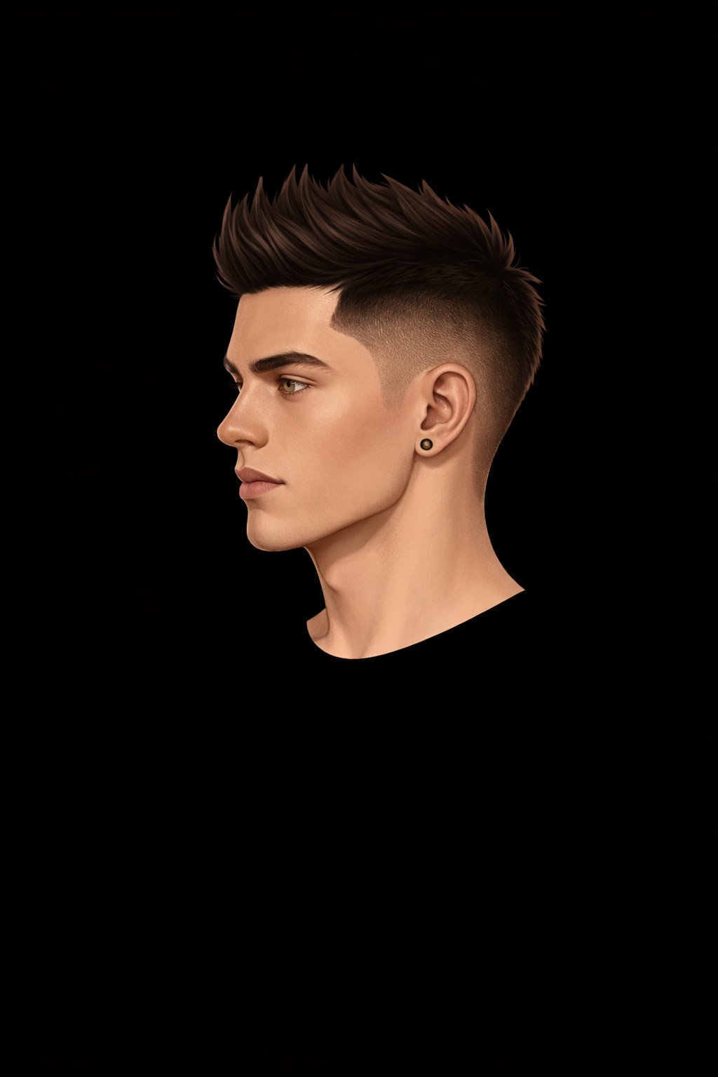 Modern Mohawk Fade style