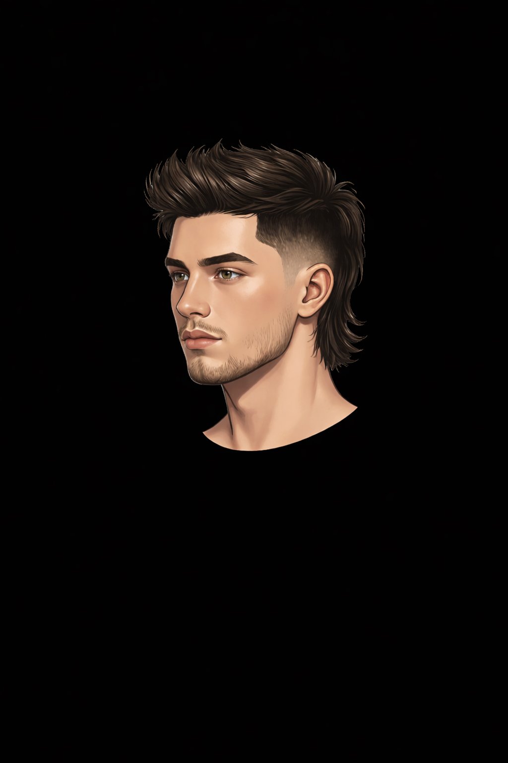 Modern Mullet Fade style