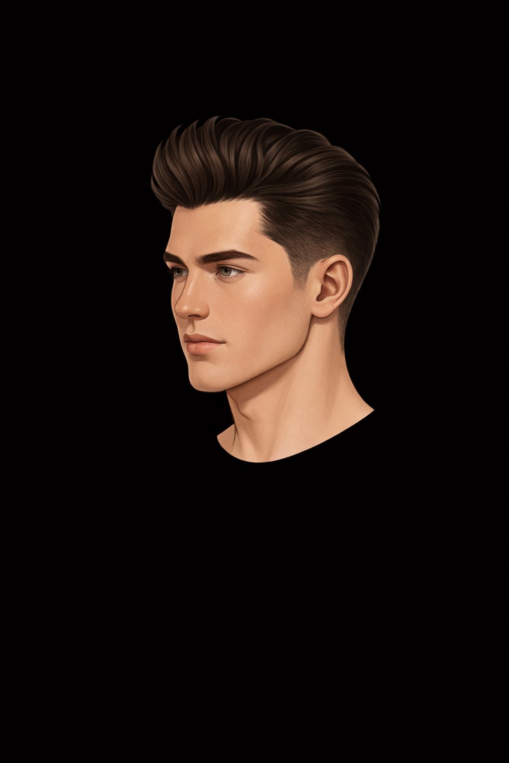 Modern Pompadour style