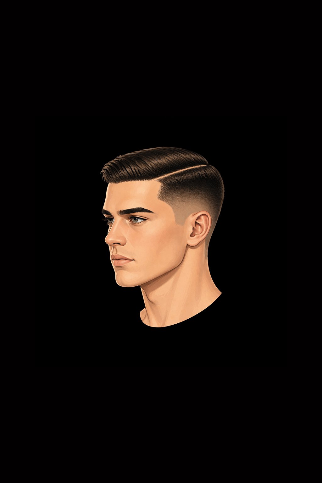 Side Part Fade style
