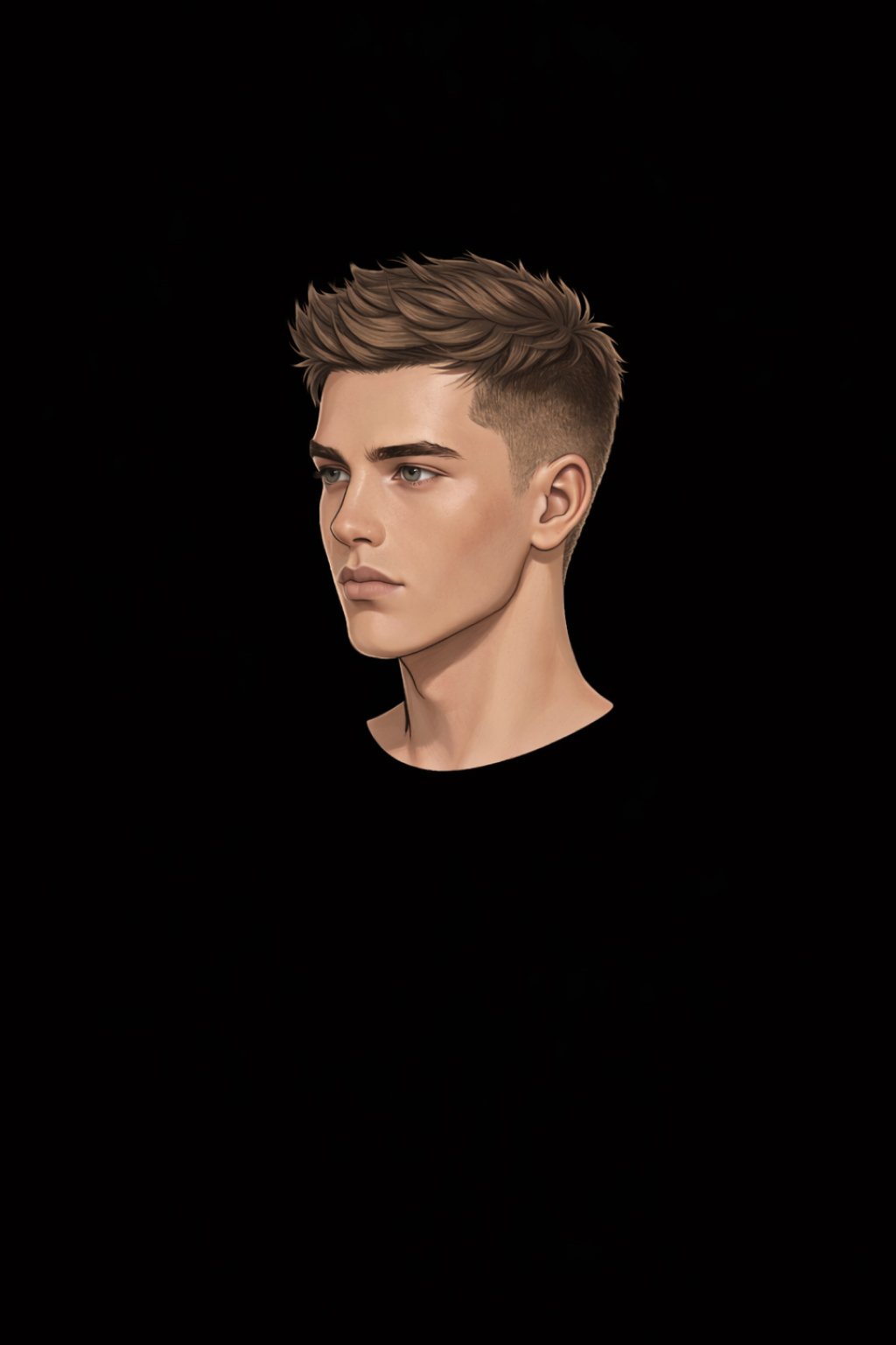 Textured Crew Cut style