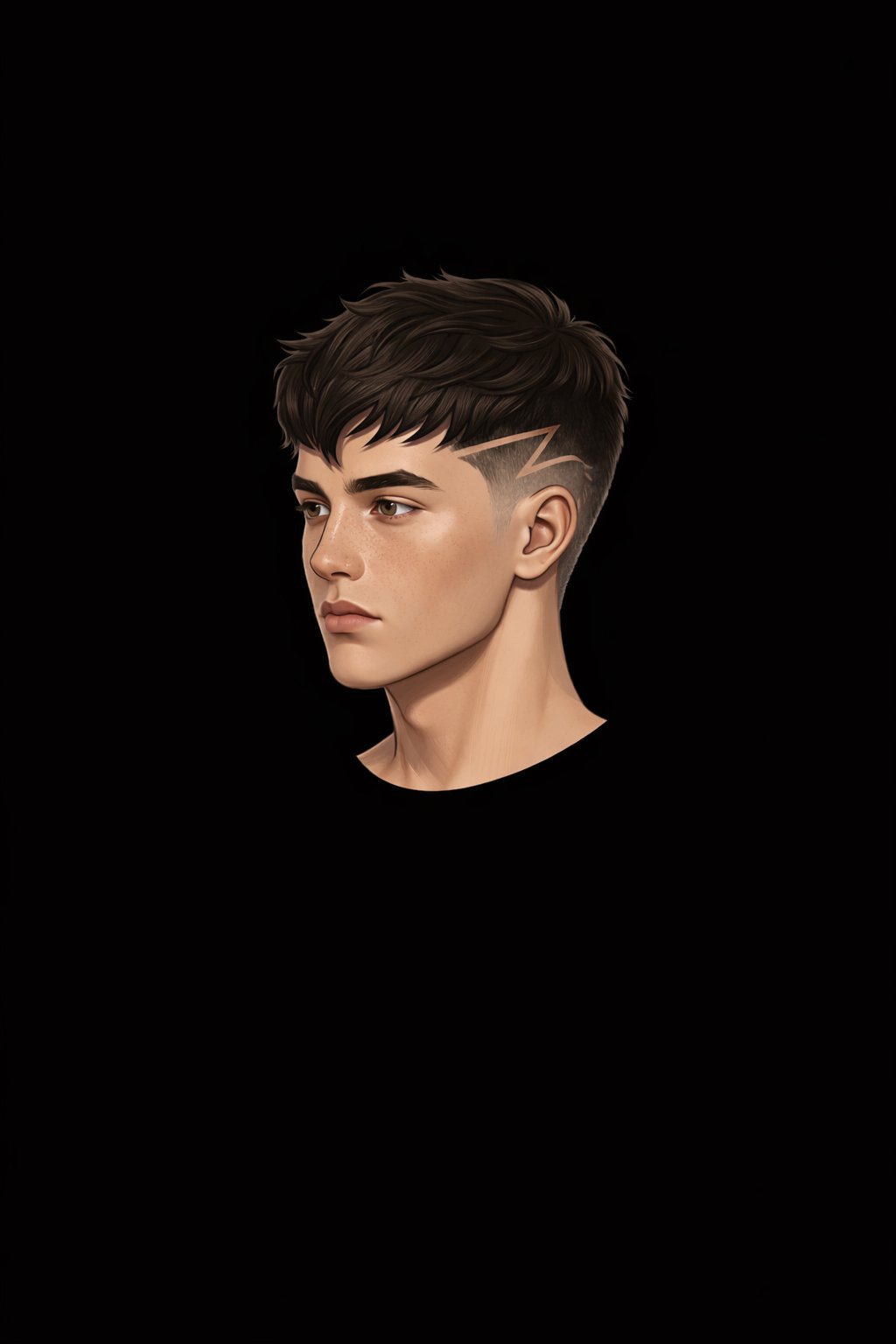 Textured Crop With Design style